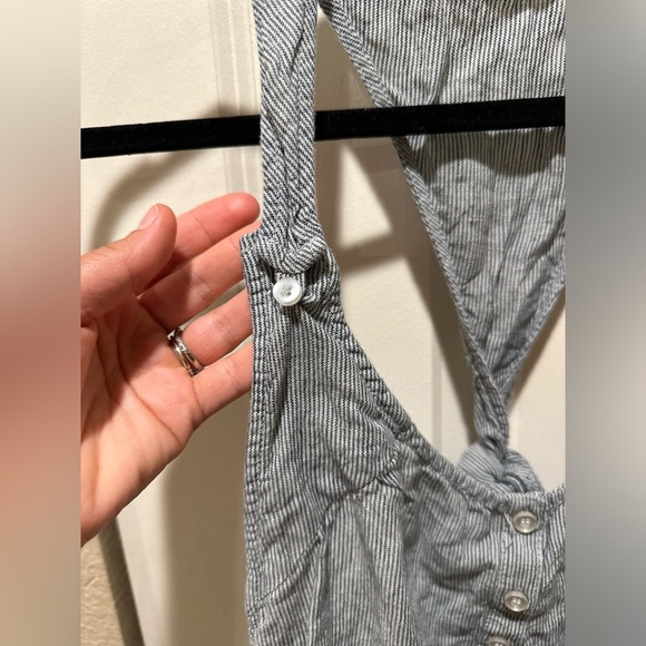 LONDONJEAN Linen100% Striped Romper Lagenlook Boho , size S - Picture 8 of 9